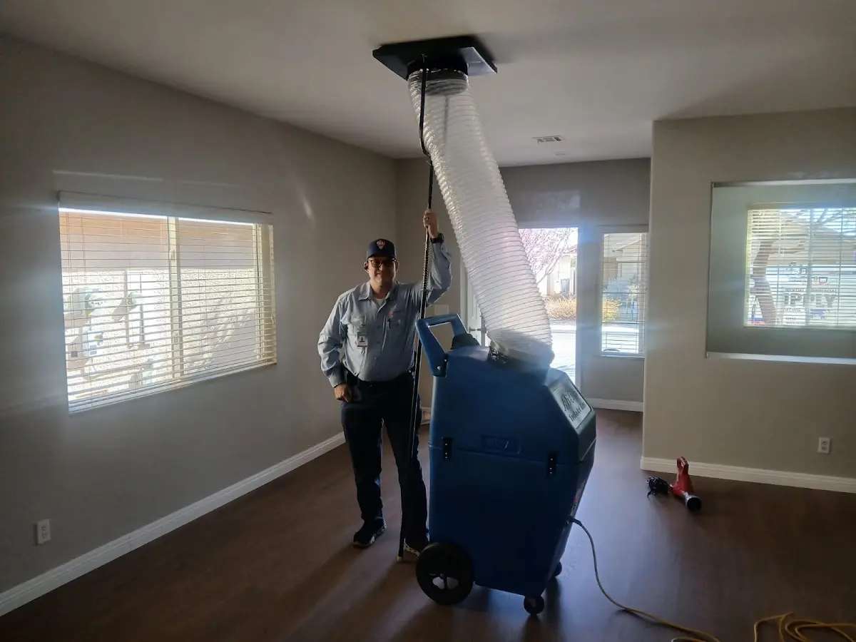 Professional Dryer Vent Cleaning work inside a Prunedale home